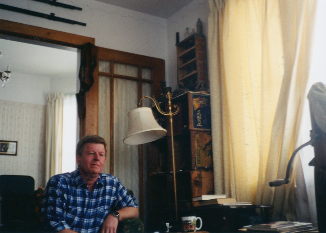 Adrian in Leadville sitting room